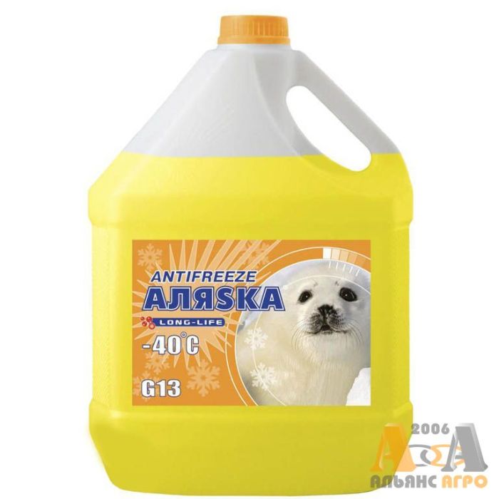 Антифриз АЛЯСКА ANTIFREEZE-40 (жовтий) (5л)