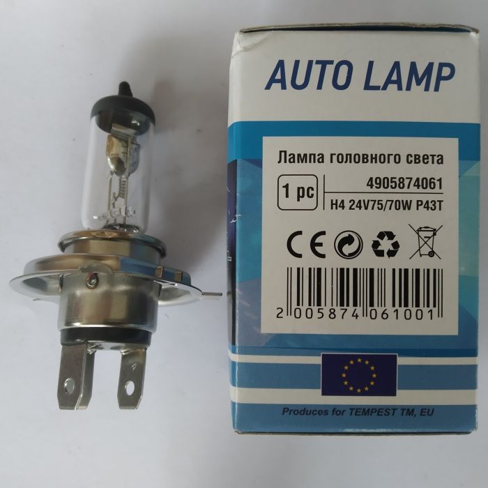 Лампочка Н4 P43T 24V 75/70W