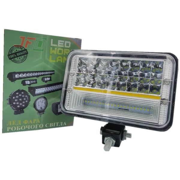 73W(гібридний промінь,прямокутний корпус)3600 lm LED Фара робоча JFD-1065 69мм(GF-045W3030) 73W(гібридний промінь,прямокутний корпус)3600 lm LED Фара робоча JFD-1065 69мм(GF-045W3030)