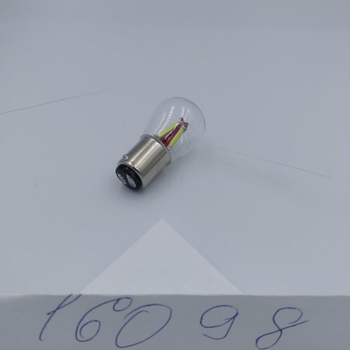 Лампа LED цоколь двохконтактний BA15D; 2.2W; 12-24V; 3 діода;D-28 mm; L-45 mm (уп. 50 шт)