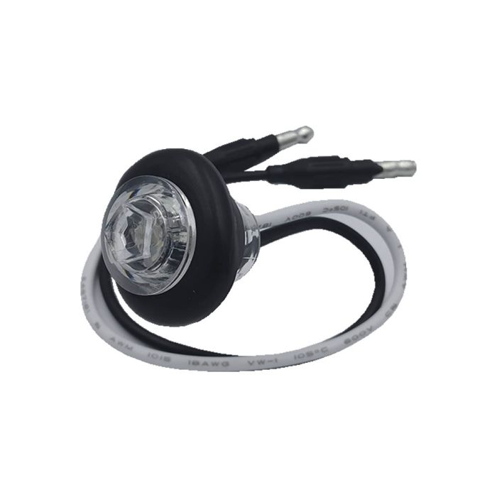 Ліхтар габаритний LED червон FG-003 круглий 0,22W; 12V; 1 діод; D-27 mm; L-32 mm (уп. 1 шт)