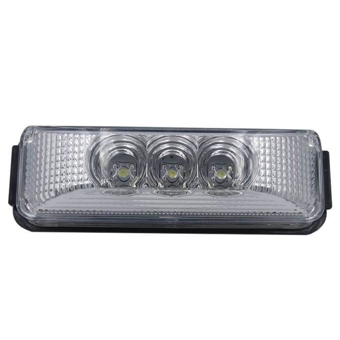 Ліхтар габаритний LED білий FG-301 прямокут 0,32W; 12-24V; 3 діода; L-103 mm; P-34 mm (уп. 2 шт)