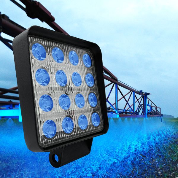48W/15 (16x3W/СИНЬОГО СВІТЛА, квадратний корпус)2680 lm LED Фара робоча JFD-1151В 28мм (GF-016В03В) 48W/15 (16x3W/СИНЬОГО СВІТЛА, квадратний корпус)2680 lm LED Фара робоча JFD-1151В 28мм (GF-016В03В)