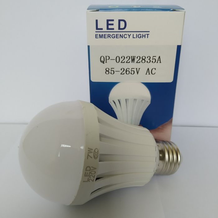 LED Лампочка з акумулятором 85-265V 7W (2h-3h)