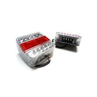 LED Ліхтар задній L1070-BL. 14LEDs (білий-червоний) квадратний корпус (Poland) LED Ліхтар задній L1070-BL. 14LEDs (білий-червоний) квадратний корпус (Poland)