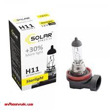 Лампа "SOLAR" Н11 12V 55W  +30% Лампа "SOLAR" Н11 12V 55W  +30%